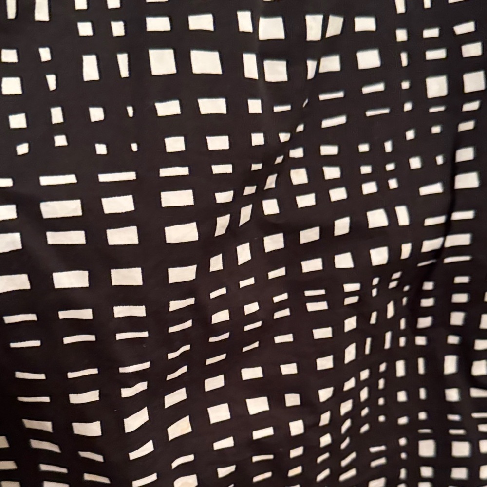 Theory Black and White Patterned Mini Dress - Picture 6 of 12
